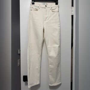 & Other Stories Women's Cream Straight Leg Jeans